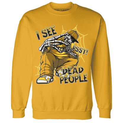 Yellow-Ochre-6s-Sweatshirt-Match-Skull-Whisper