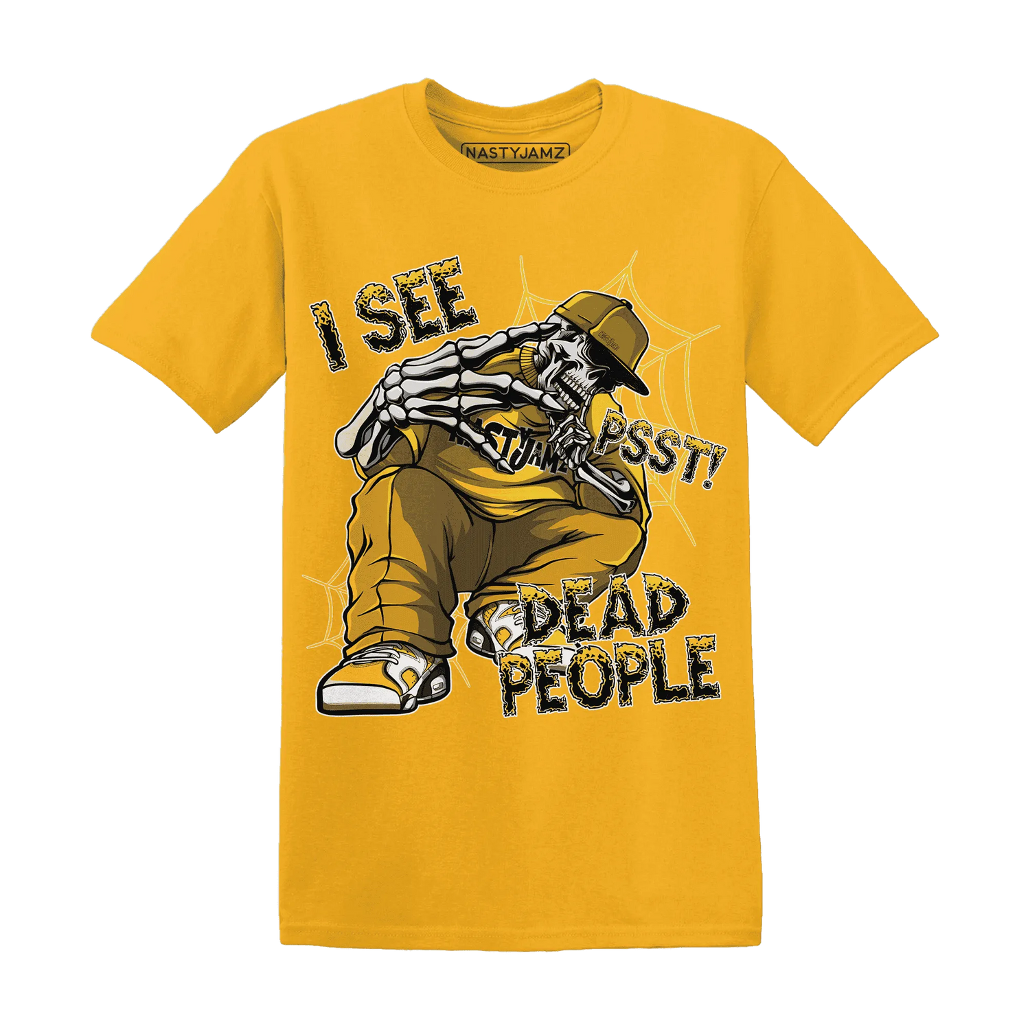 Yellow-Ochre-6s-T-Shirt-Match-Skull-Whisper