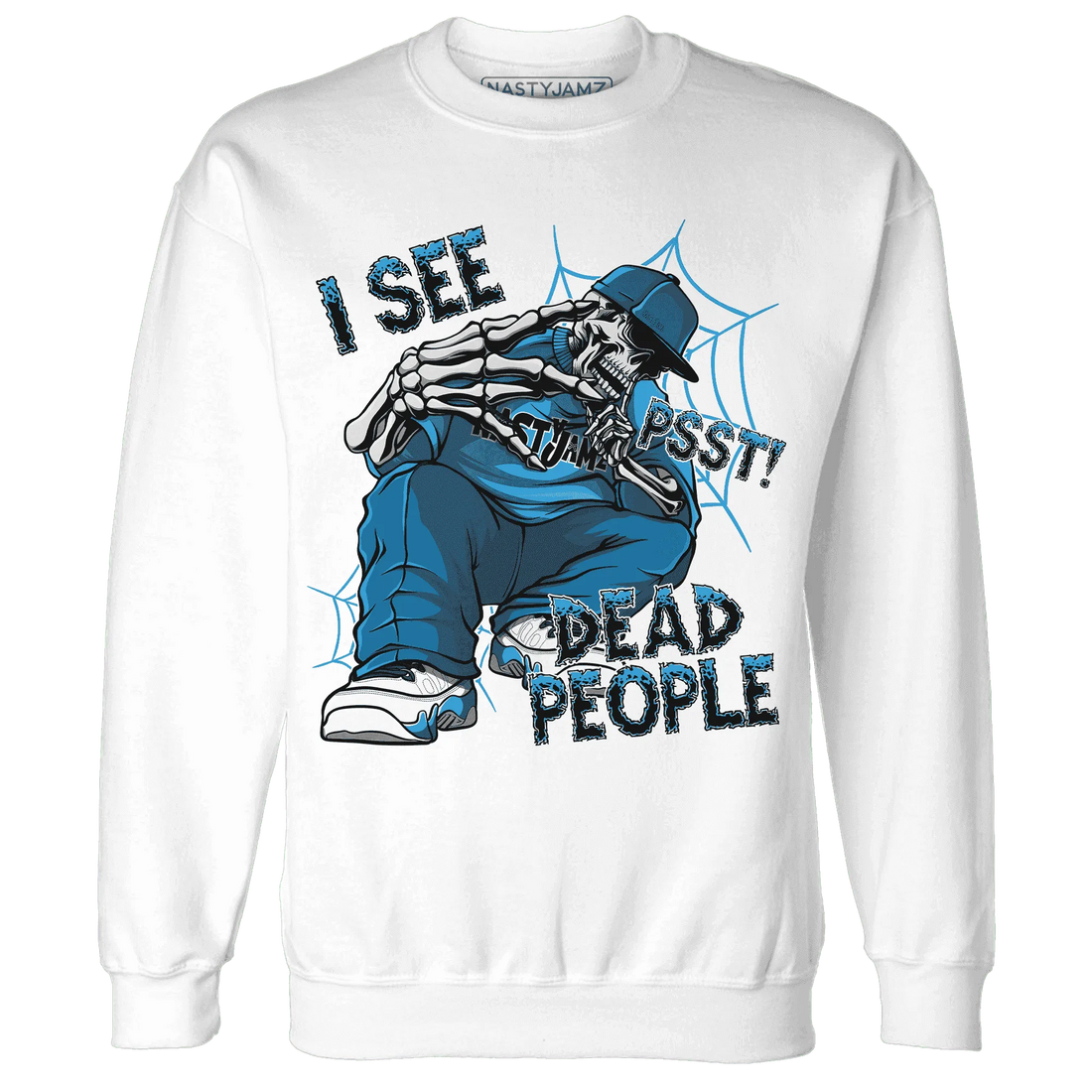 Powder-Blue-9s-Sweatshirt-Match-Skull-Whisper