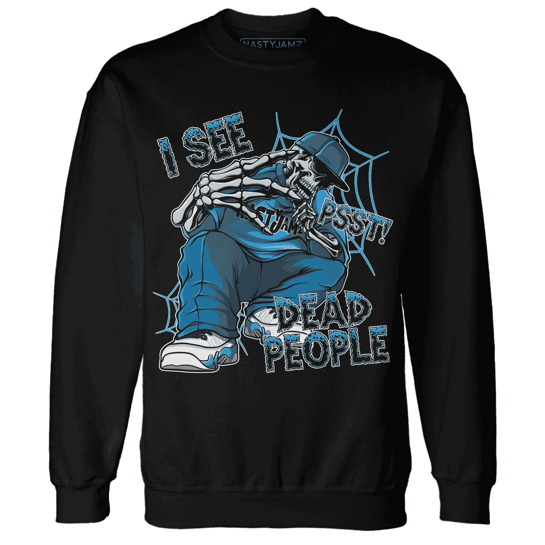 Powder-Blue-9s-Sweatshirt-Match-Skull-Whisper