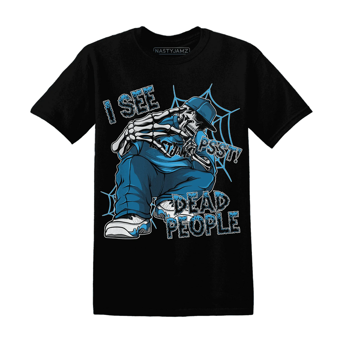 Powder-Blue-9s-T-Shirt-Match-Skull-Whisper