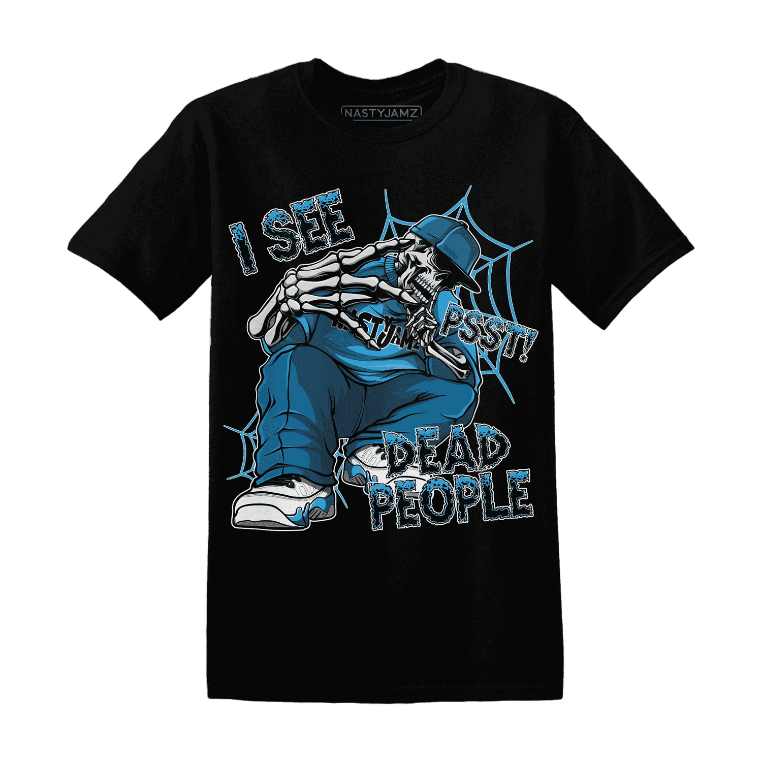 Powder-Blue-9s-T-Shirt-Match-Skull-Whisper