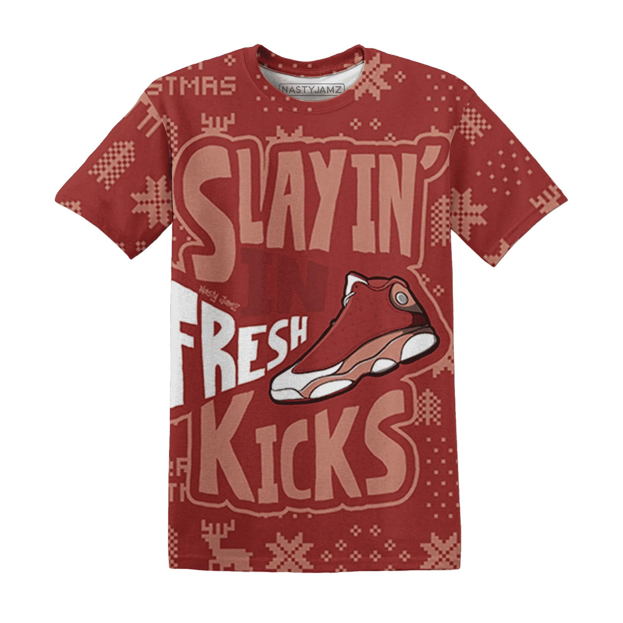 Dune-Red-13s-NastyJamz-T-Shirt-Match-Slayin-Kicks-3D
