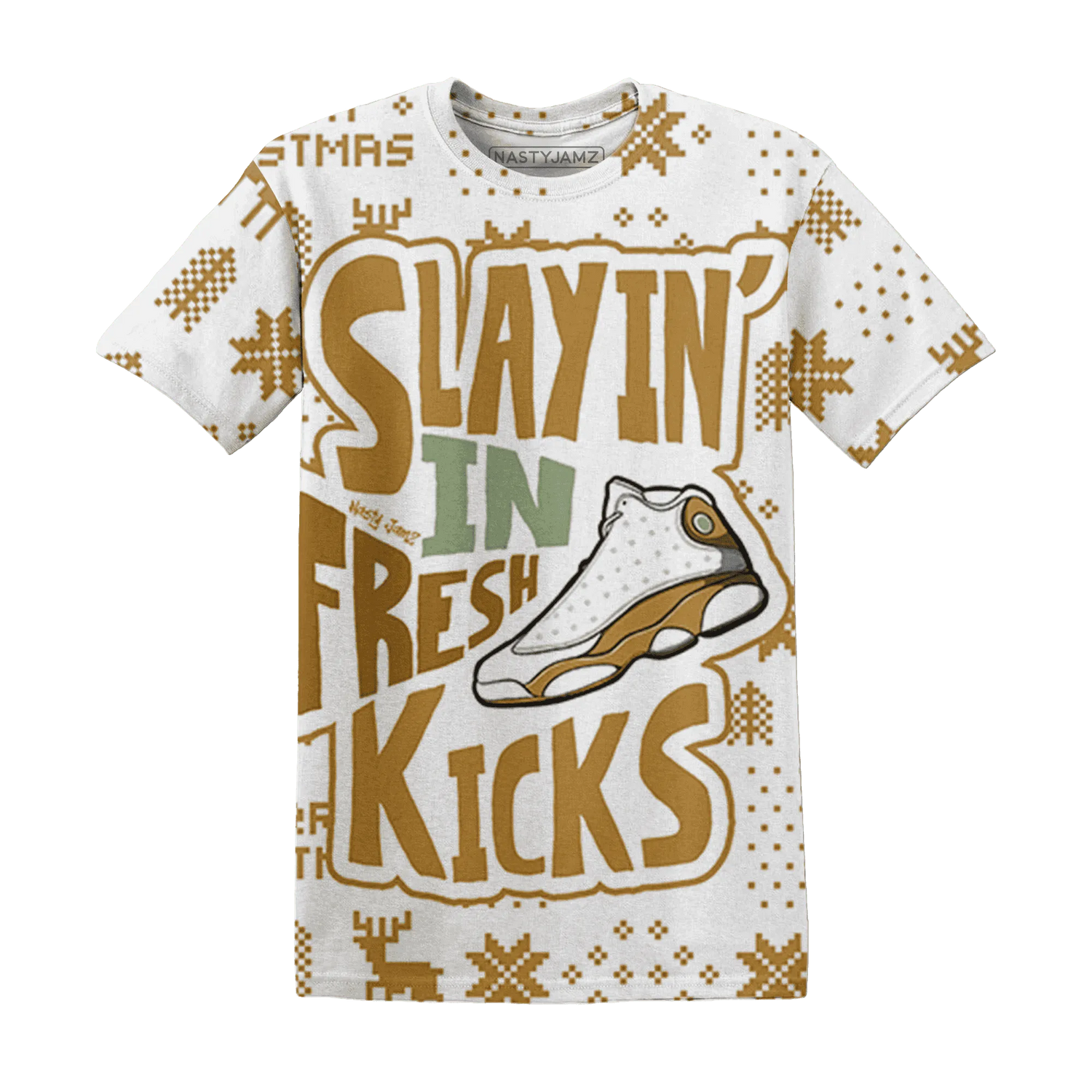 Wheat-13s-NastyJamz-T-Shirt-Match-Slayin-Kicks-3D