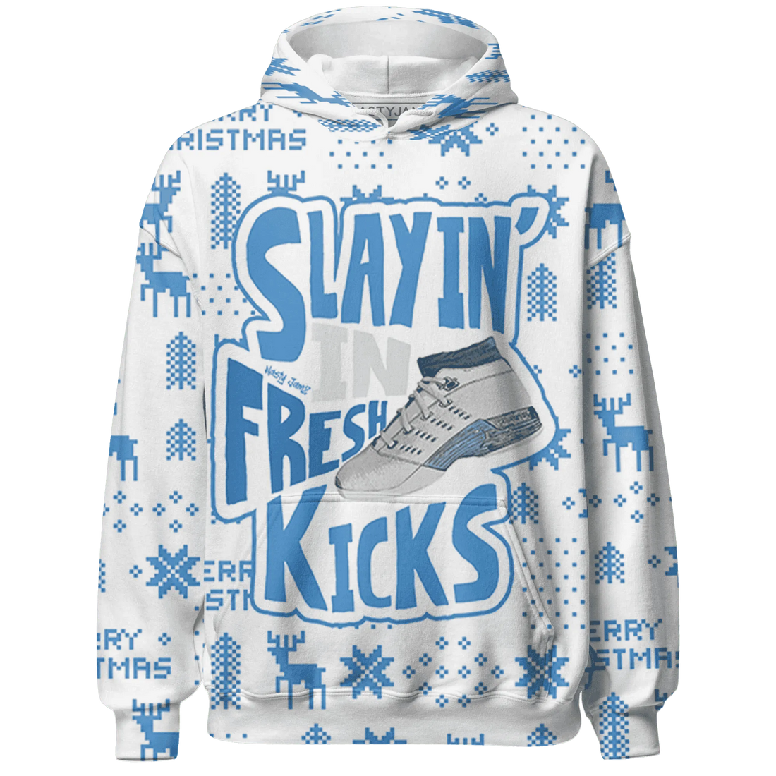 Univercitii-Carolina-Blue-17s-NastyJamz-Hoodie-Match-Slayin-Kicks-3D