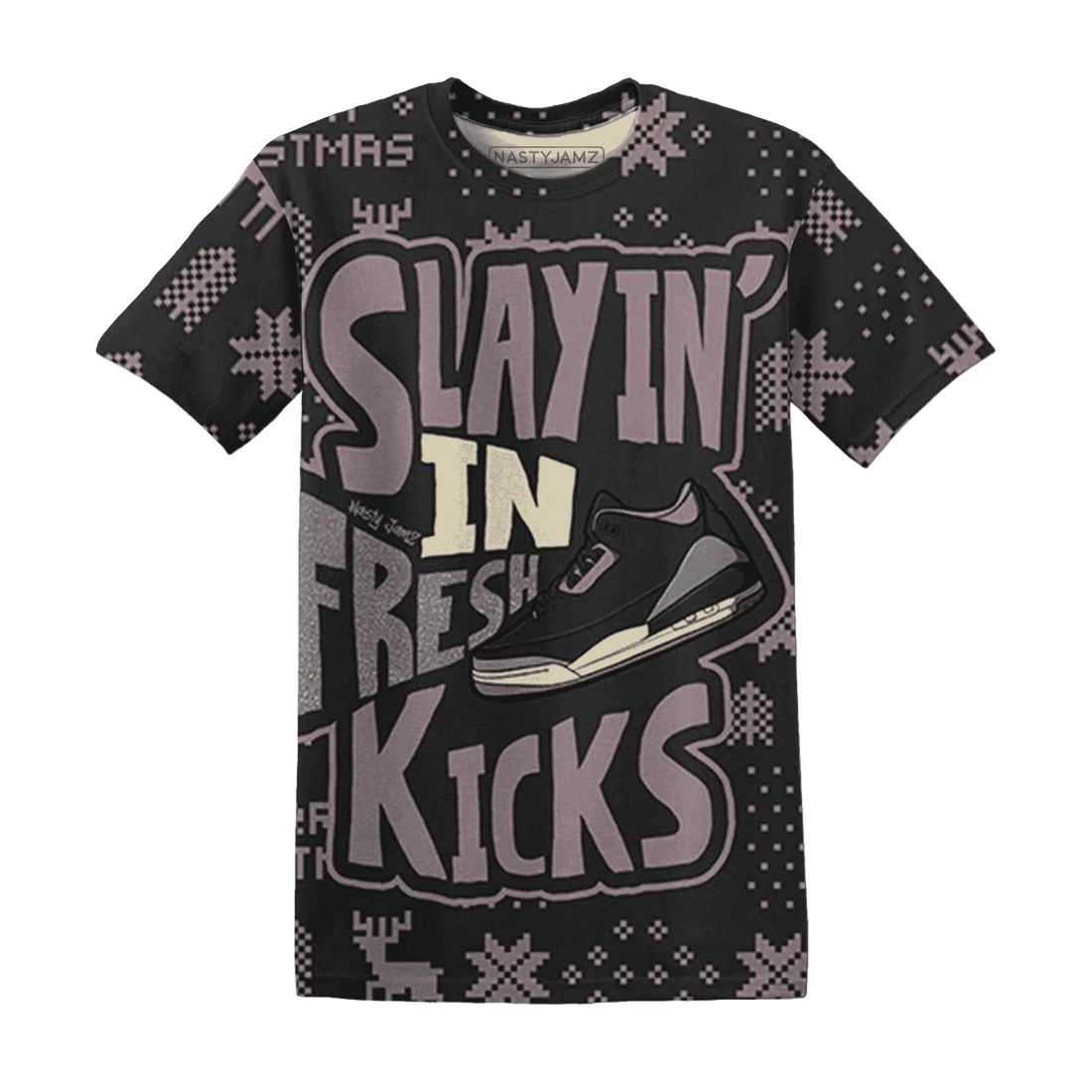 Black-Violet-Ore-3s-NastyJamz-T-Shirt-Match-Slayin-Kicks-3D