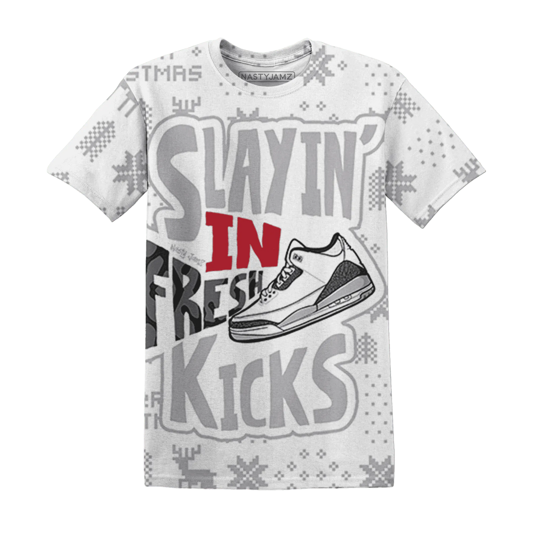 Cement-Grey-3s-NastyJamz-T-Shirt-Match-Slayin-Kicks-3D