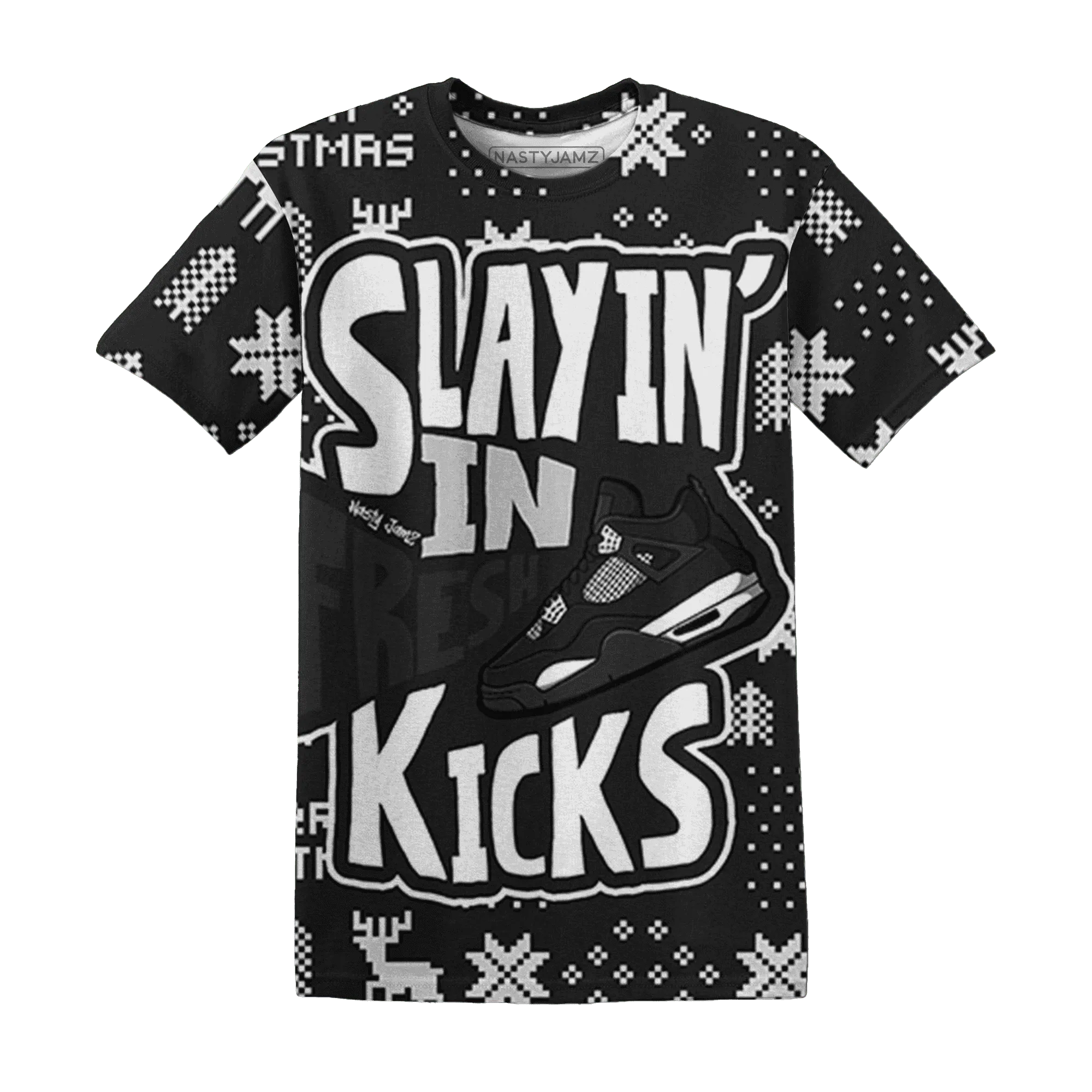 White-Thunder-4s-NastyJamz-T-Shirt-Match-Slayin-Kicks-3D