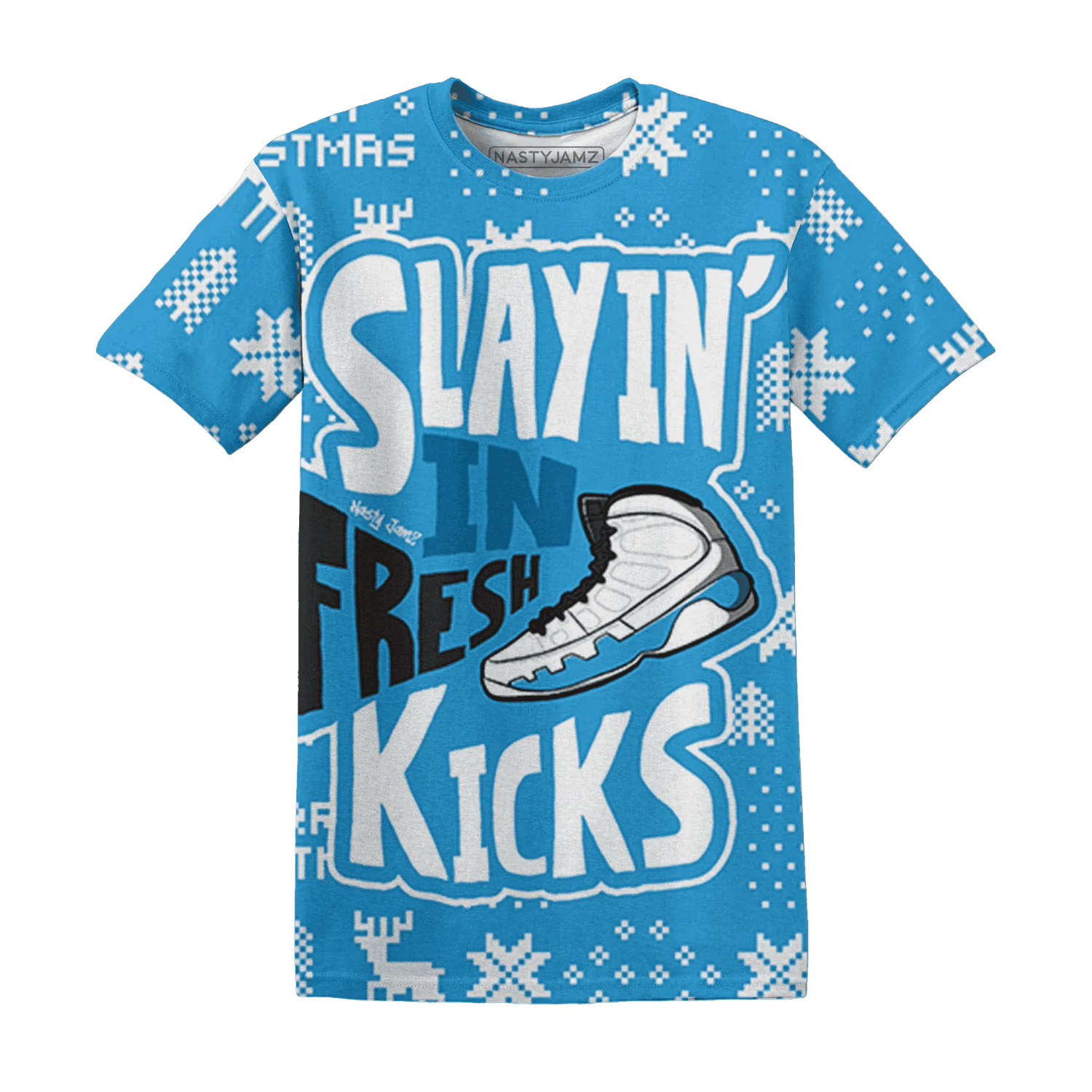 Powder-Blue-9s-NastyJamz-T-Shirt-Match-Slayin-Kicks-3D