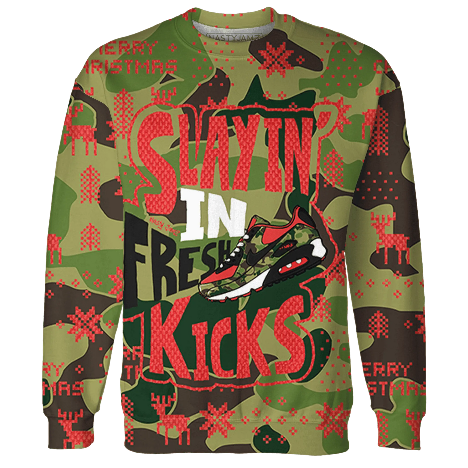 AM-90-Duck-Camo-NastyJamz-Sweatshirt-Match-Slayin-Kicks-3D