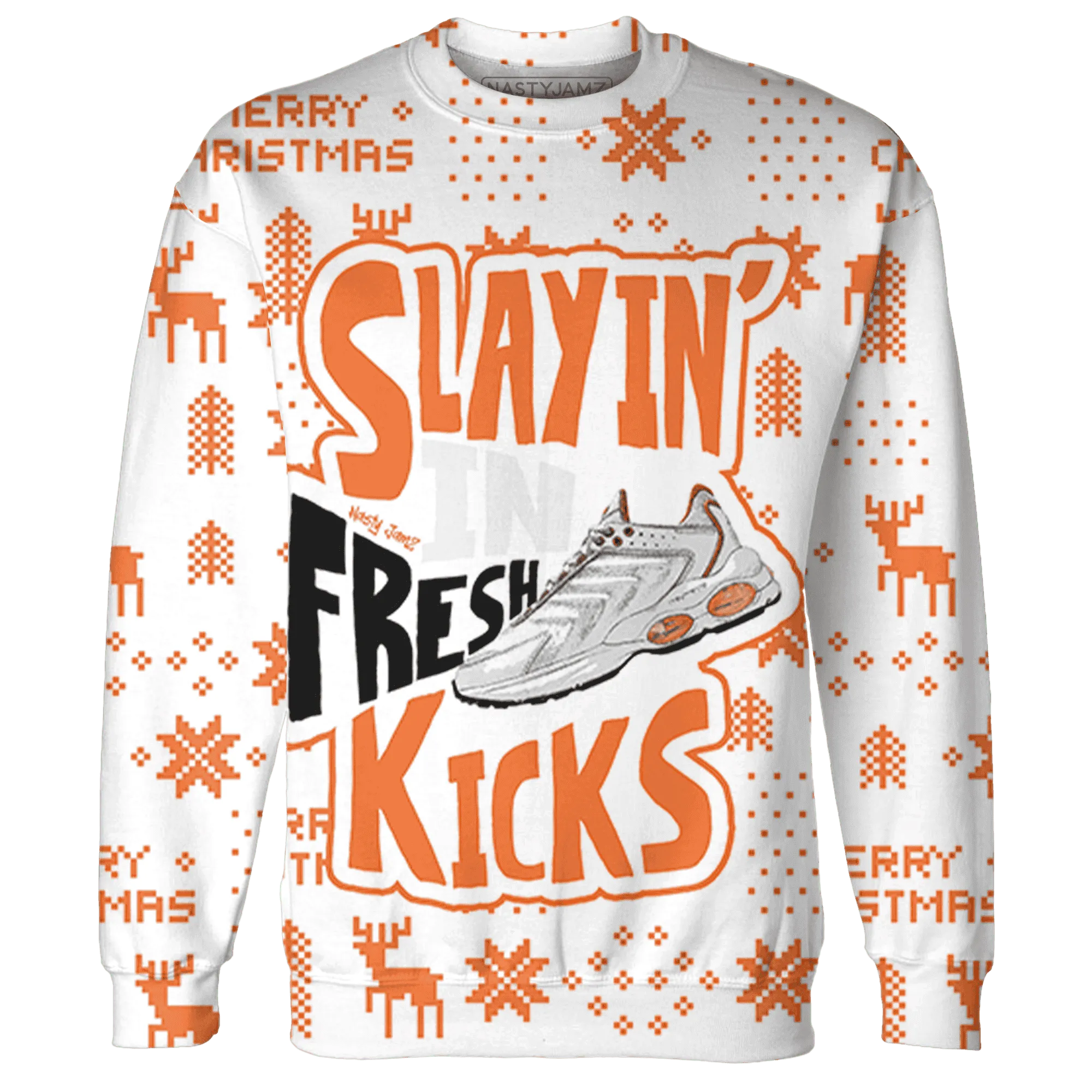 AM-TW-White-Orange-NastyJamz-Sweatshirt-Match-Slayin-Kicks-3D