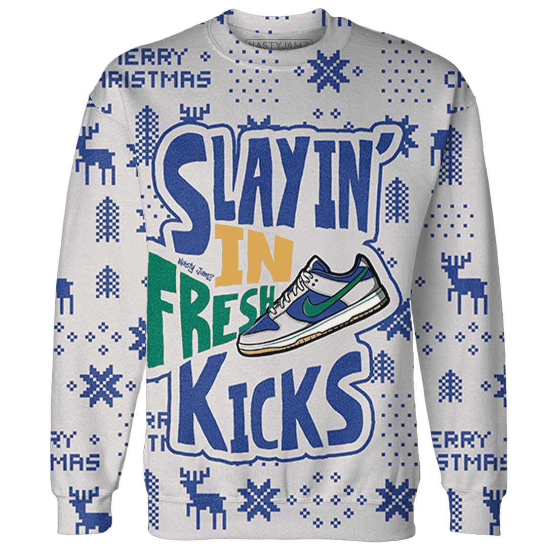 Dunk-Royal-Malachite-NastyJamz-Sweatshirt-Match-Slayin-Kicks-3D