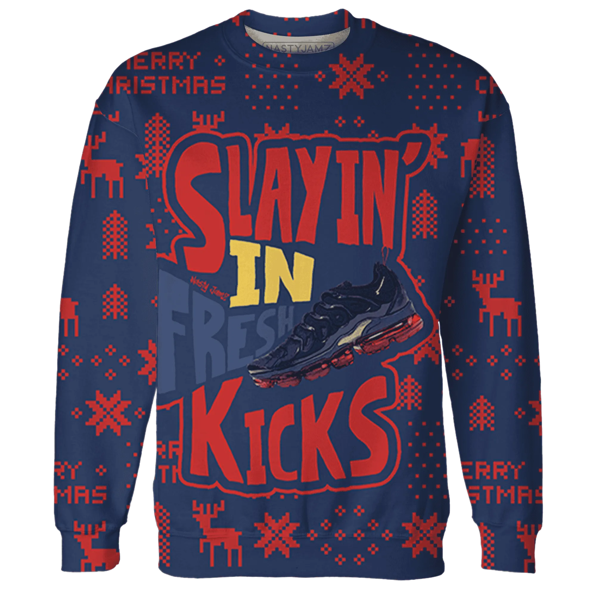 VaporMax-Gold-Navy-Midnight-NastyJamz-Sweatshirt-Match-Slayin-Kicks-3D