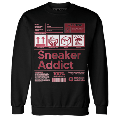 High 85 Metallic Burgundy 1s Sweatshirt Match Sneaker Addict - NastyJamz