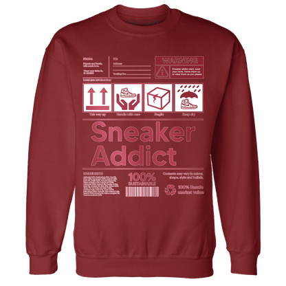 High 85 Metallic Burgundy 1s Sweatshirt Match Sneaker Addict - NastyJamz