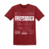 High 85 Metallic Burgundy 1s T Shirt Match Sneaker Addict - NastyJamz