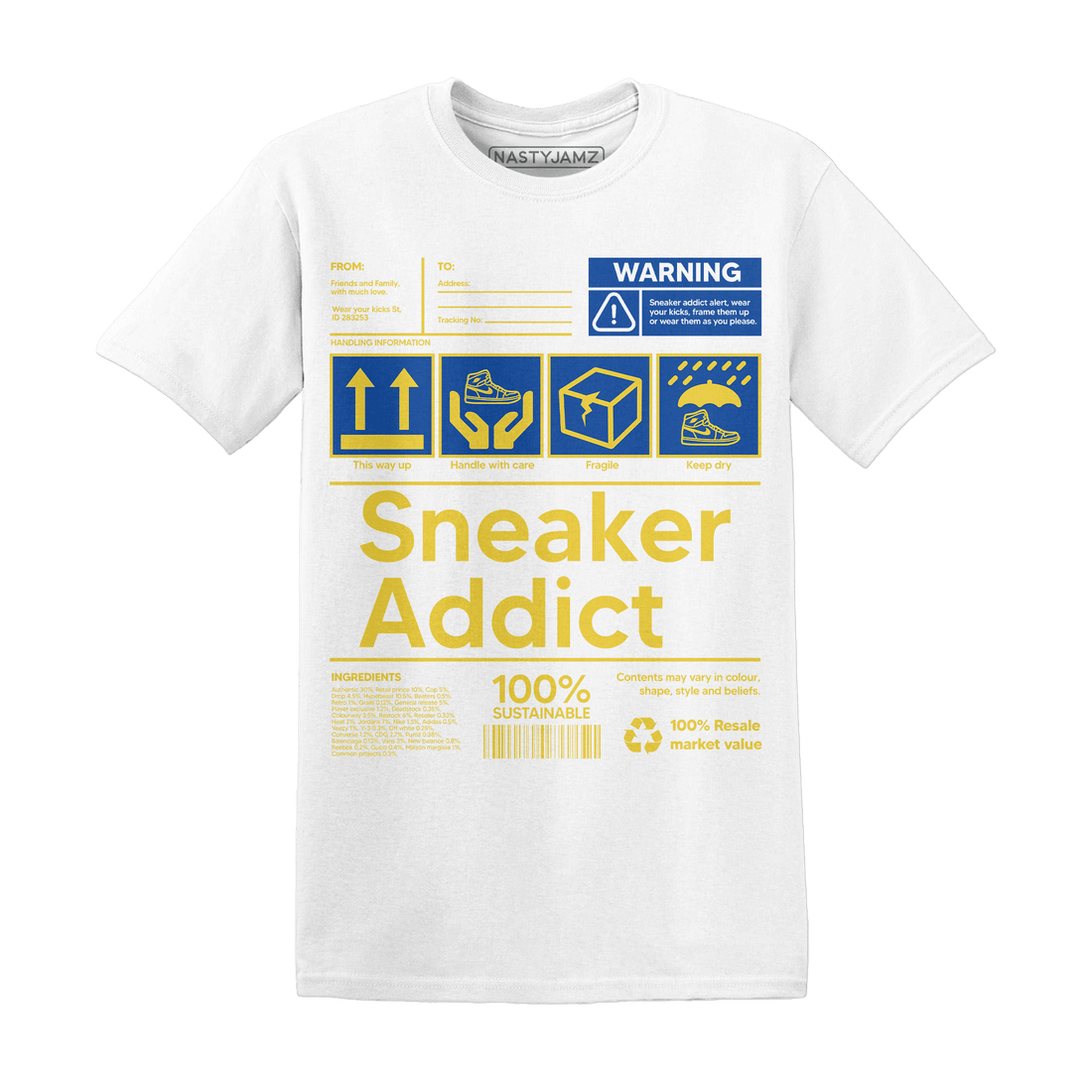 Low OG Canary TVSC 1s T Shirt Match Sneaker Addict - NastyJamz