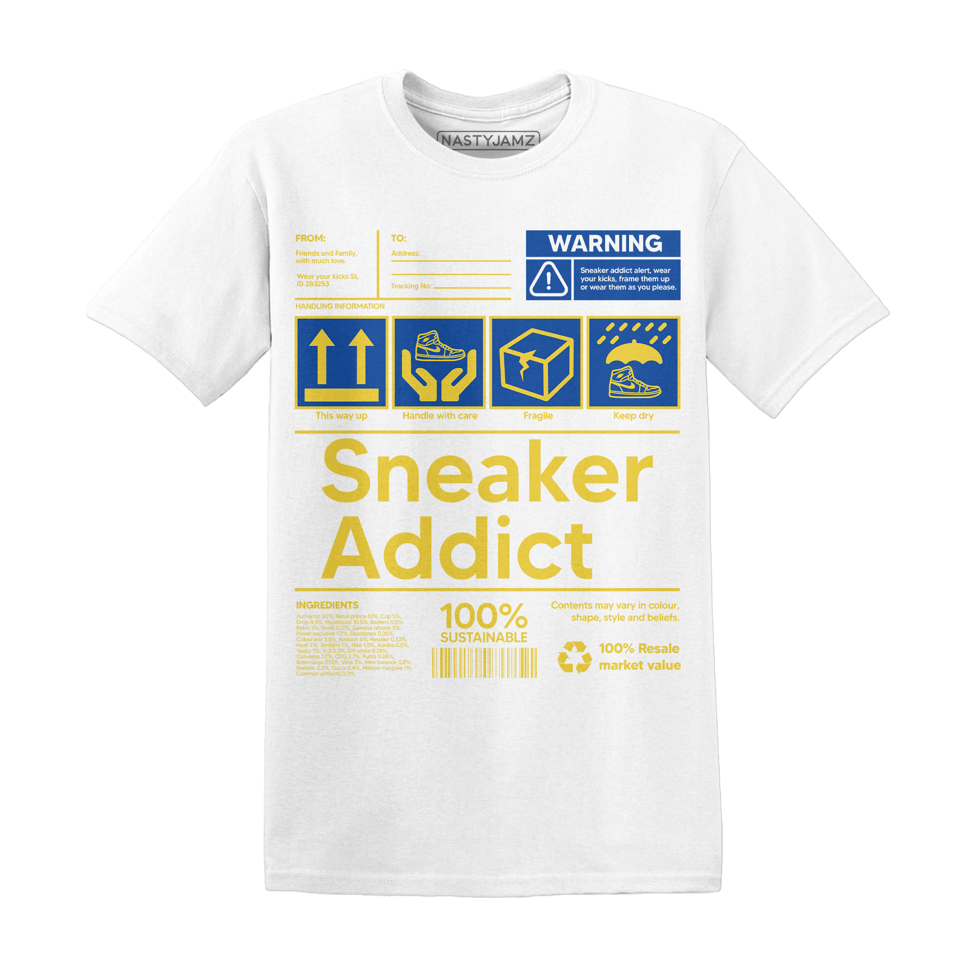 Low OG Canary TVSC 1s T Shirt Match Sneaker Addict - NastyJamz