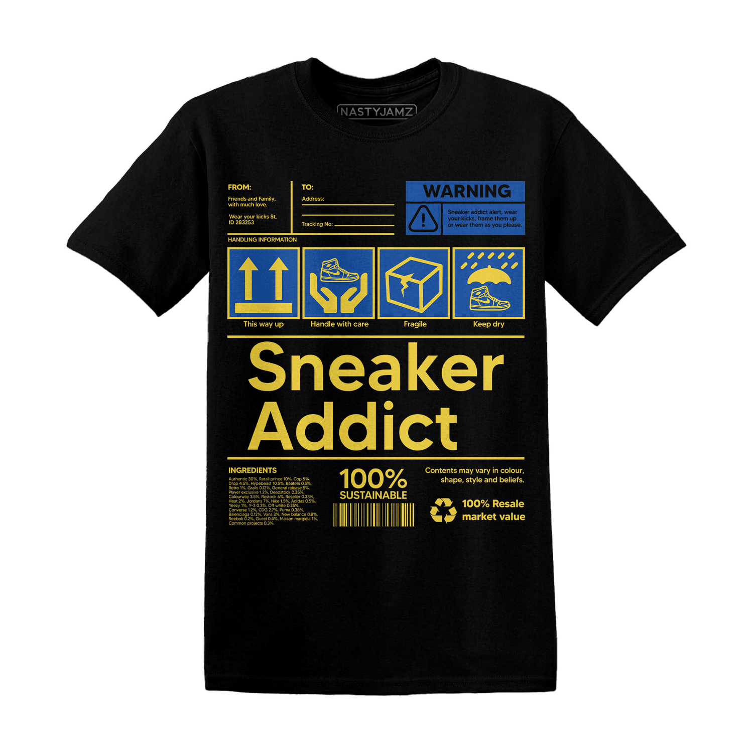 Low OG Canary TVSC 1s T Shirt Match Sneaker Addict - NastyJamz