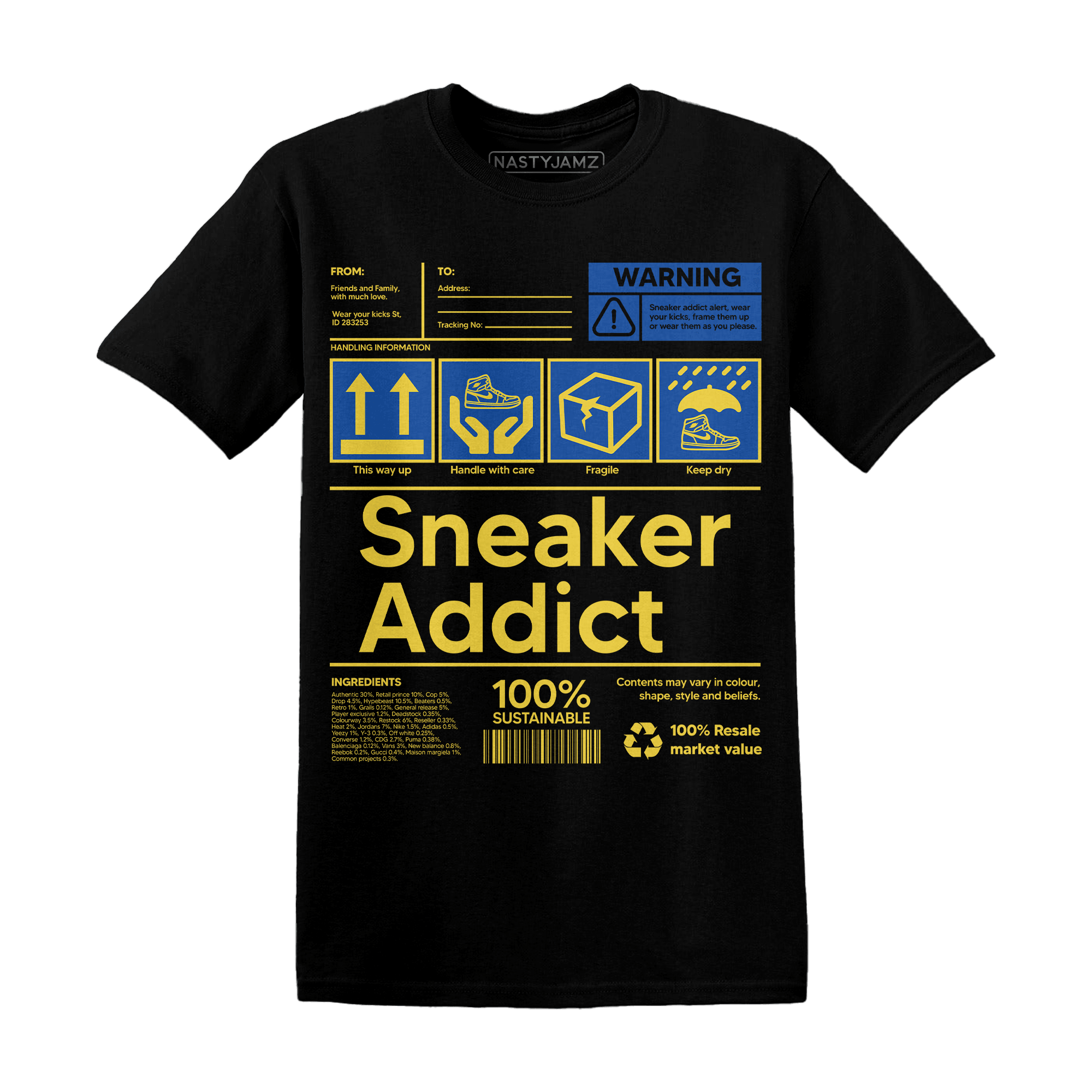 Low OG Canary TVSC 1s T Shirt Match Sneaker Addict - NastyJamz