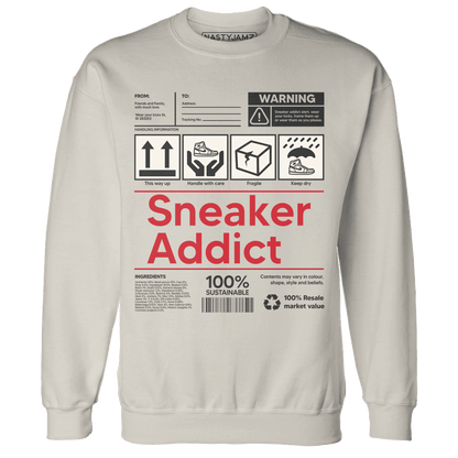 Jumman Jack University Red Sweatshirt Match Sneaker Addict - NastyJamz