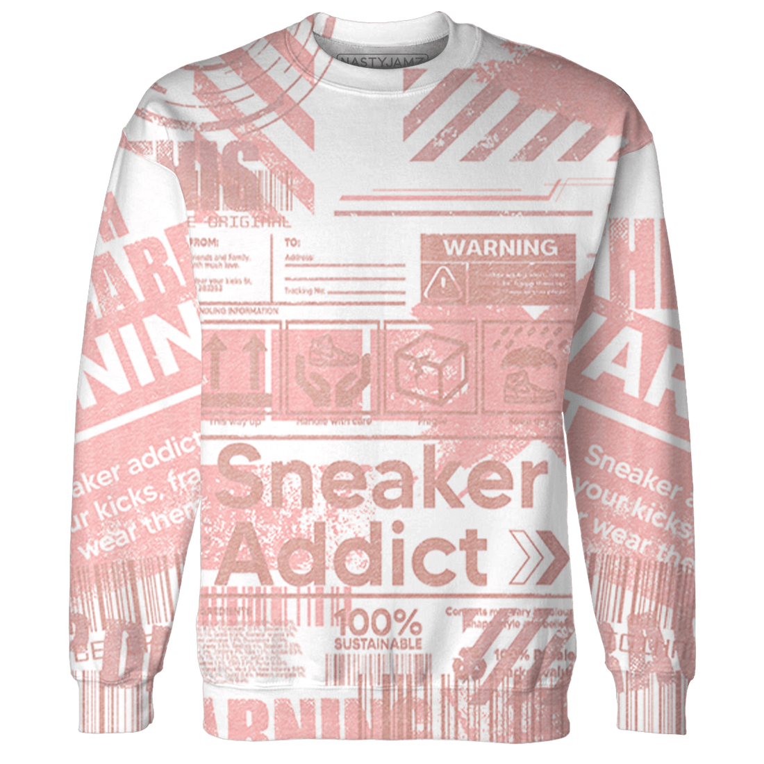 Low Legend Pink 11s Sweatshirt Match Sneaker Addict 3D All-Over Print Warning - NastyJamz