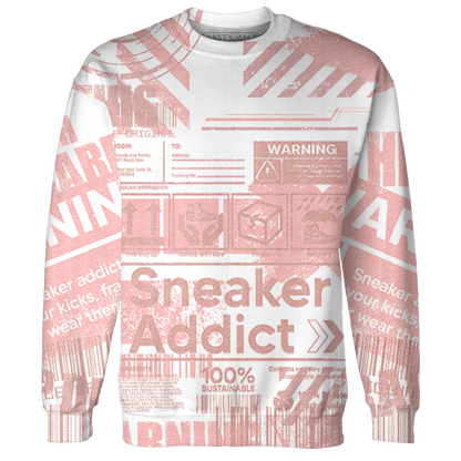 Low Legend Pink 11s Sweatshirt Match Sneaker Addict 3D All-Over Print Warning - NastyJamz