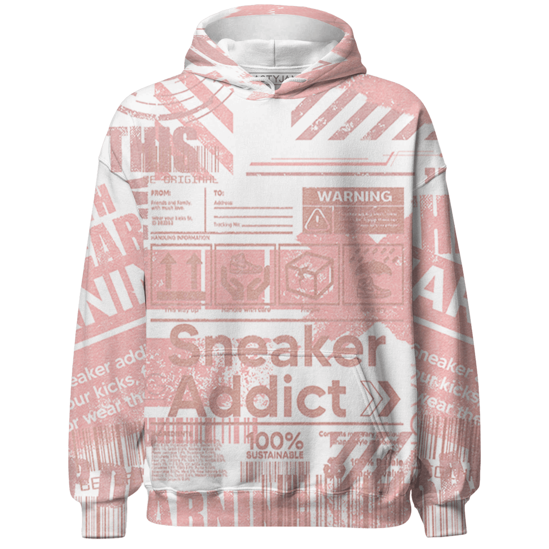 Low Legend Pink 11s Hoodie Match Sneaker Addict 3D All-Over Print Warning - NastyJamz