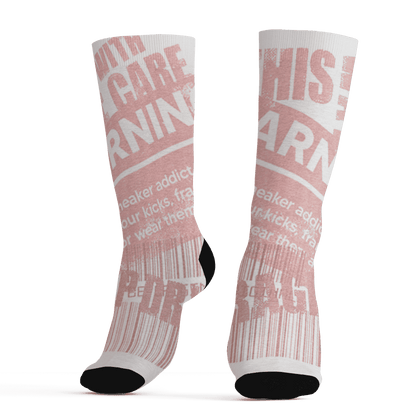 Low Legend Pink 11s Socks Match Sneaker Addict 3D All-Over Print Warning - NastyJamz