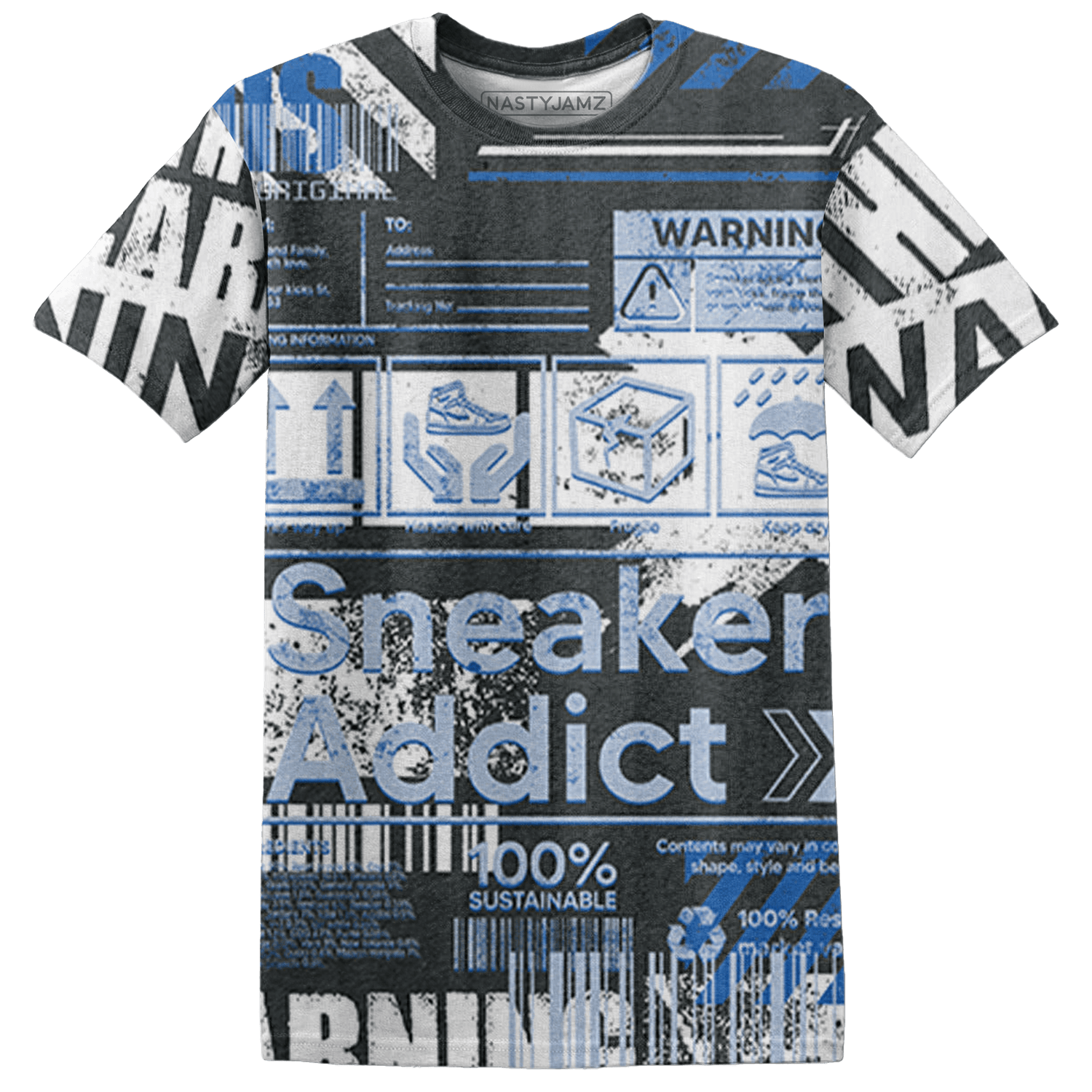 Low Space Jamz 11s T Shirt Match Sneaker Addict 3D All-Over Print Warning - NastyJamz