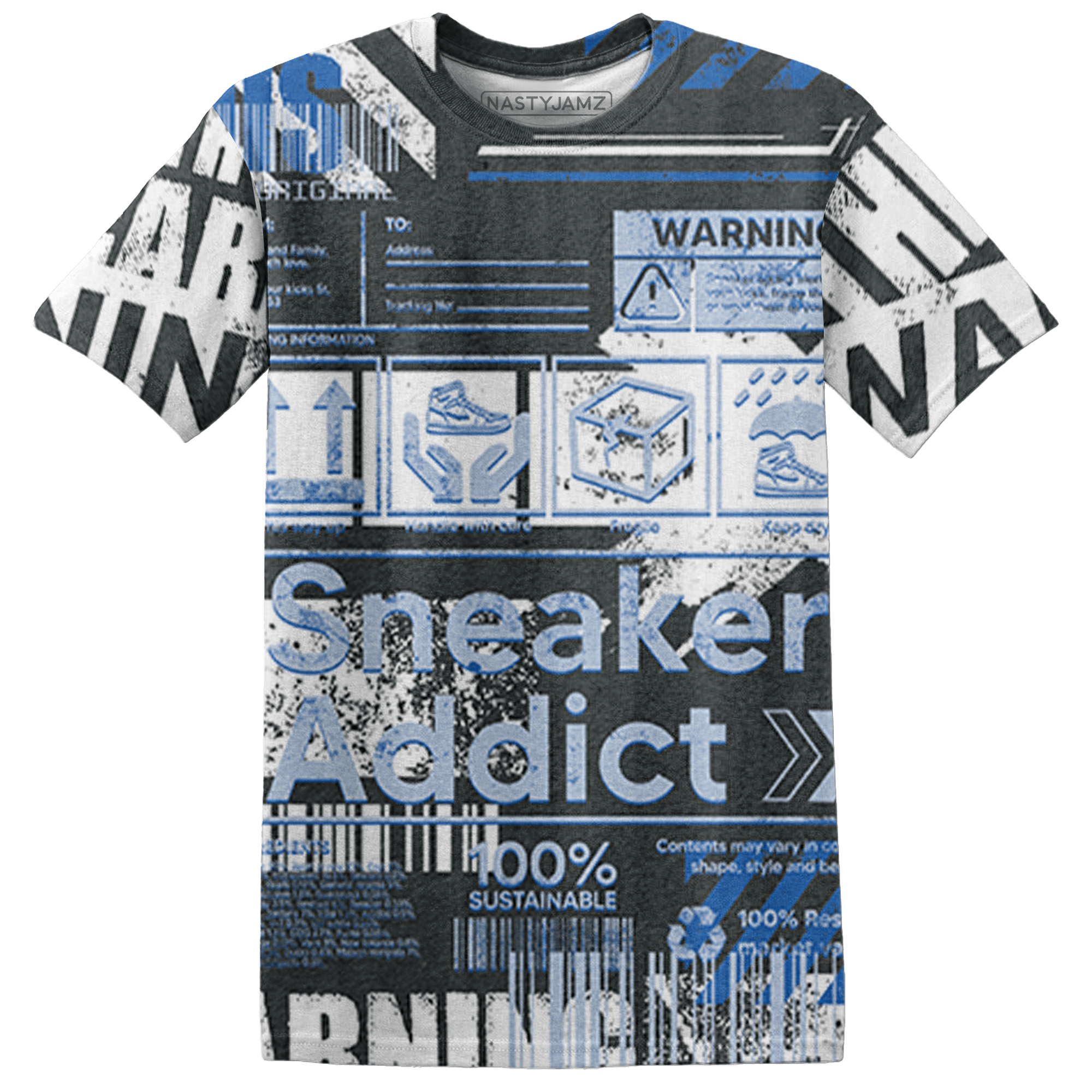 Low Space Jamz 11s T Shirt Match Sneaker Addict 3D All-Over Print Warning - NastyJamz
