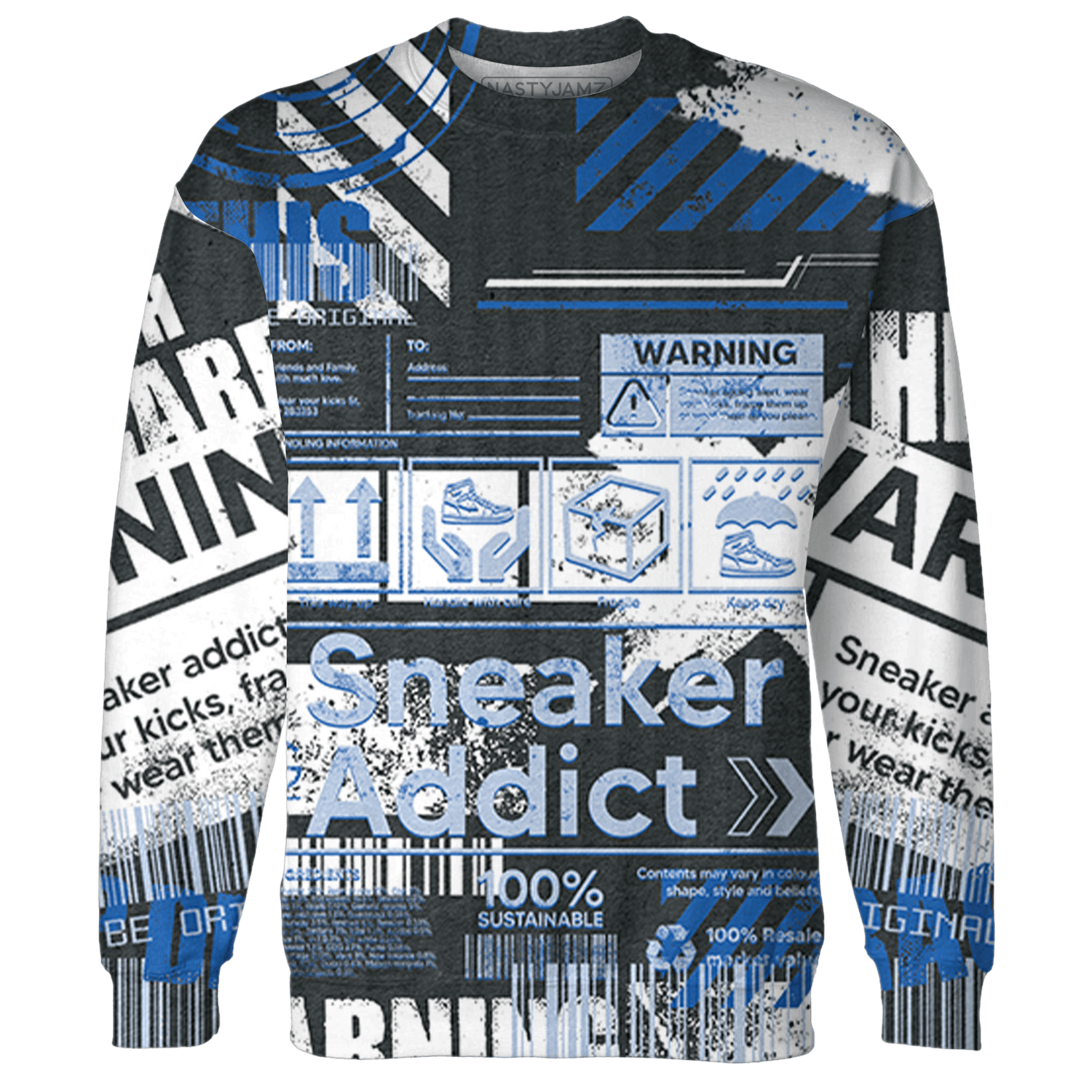 Low Space Jamz 11s Sweatshirt Match Sneaker Addict 3D All-Over Print Warning - NastyJamz