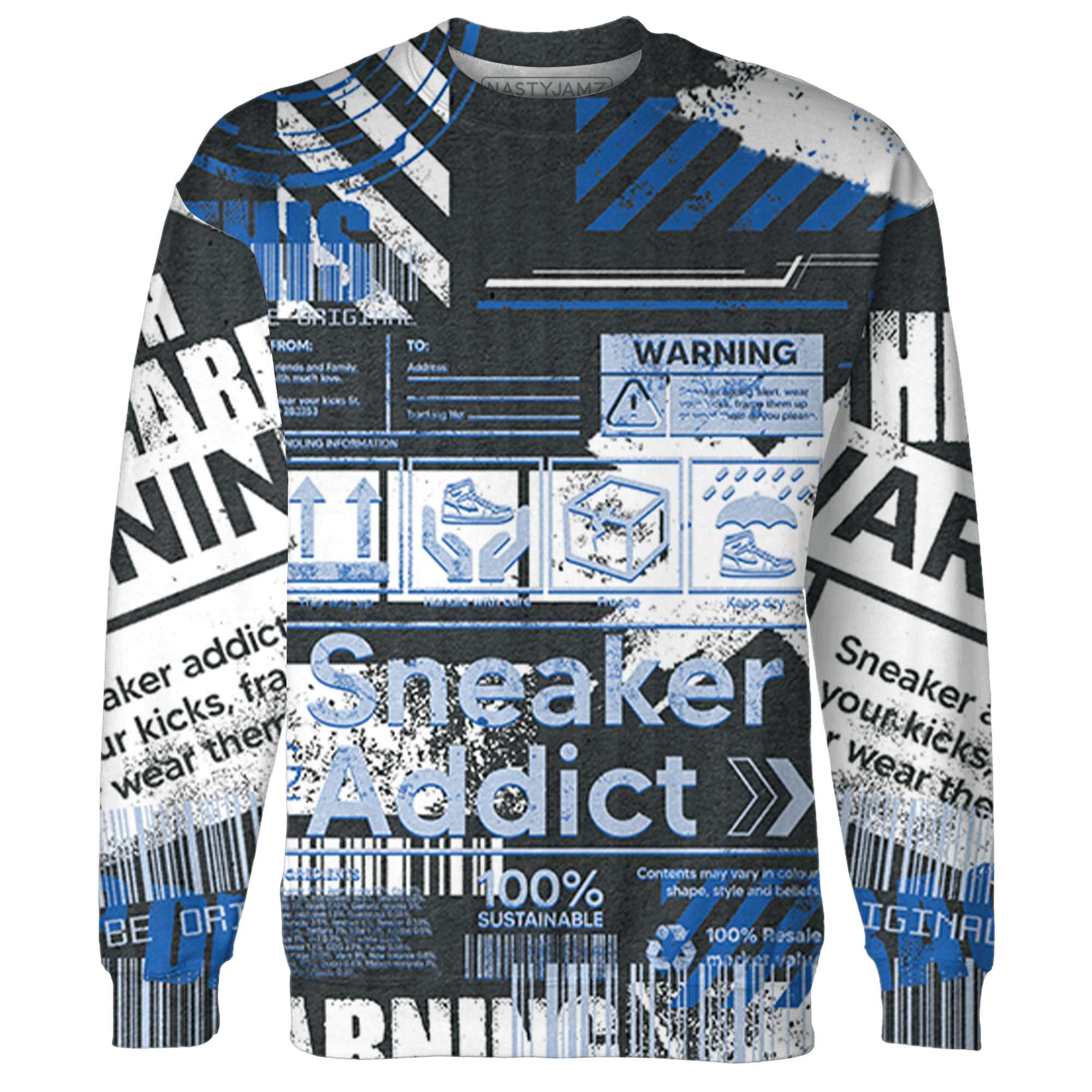 Low Space Jamz 11s Sweatshirt Match Sneaker Addict 3D All-Over Print Warning - NastyJamz