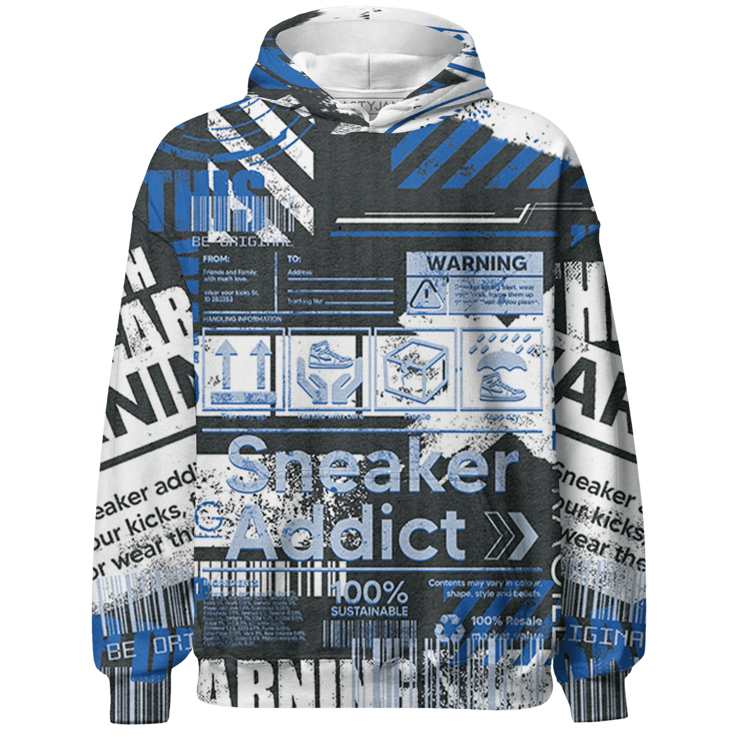 Low Space Jamz 11s Hoodie Match Sneaker Addict 3D All-Over Print Warning - NastyJamz
