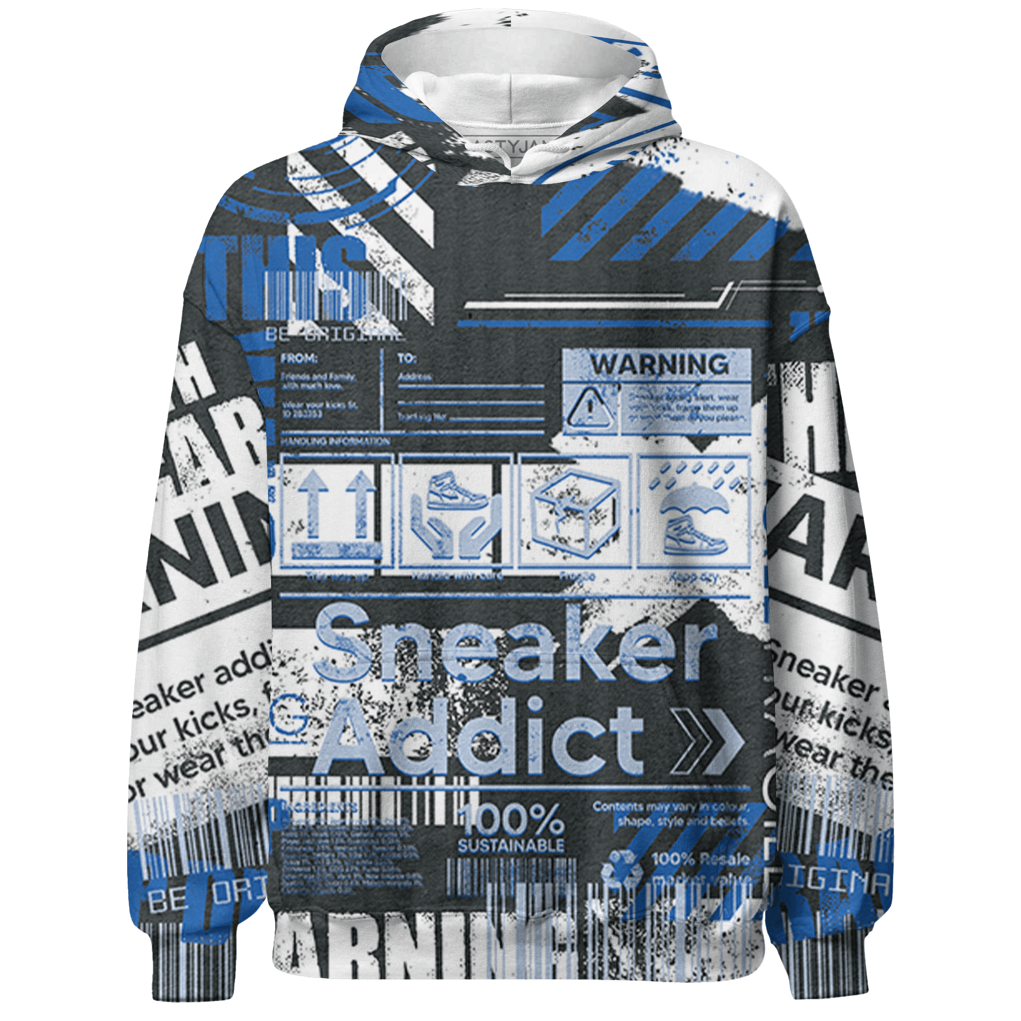 Low Space Jamz 11s Hoodie Match Sneaker Addict 3D All-Over Print Warning - NastyJamz