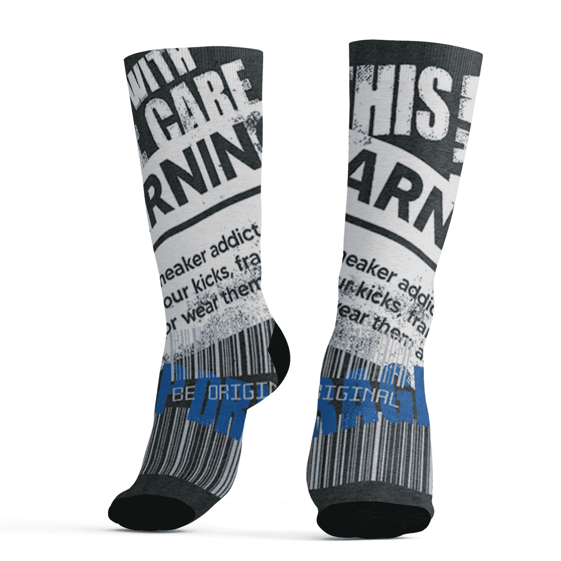 Low Space Jamz 11s Socks Match Sneaker Addict 3D All-Over Print Warning - NastyJamz