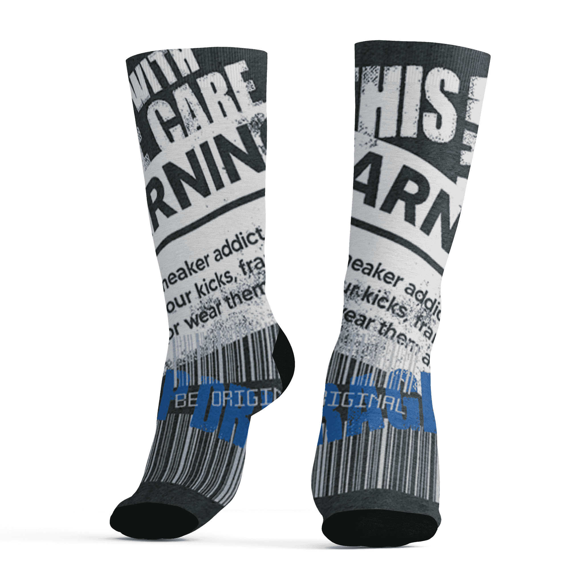 Low Space Jamz 11s Socks Match Sneaker Addict 3D All-Over Print Warning - NastyJamz
