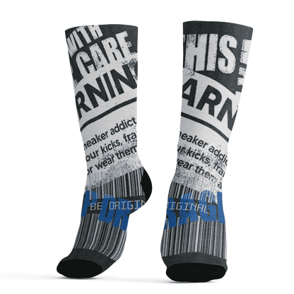 Low Space Jamz 11s Socks Match Sneaker Addict 3D All-Over Print Warning - NastyJamz