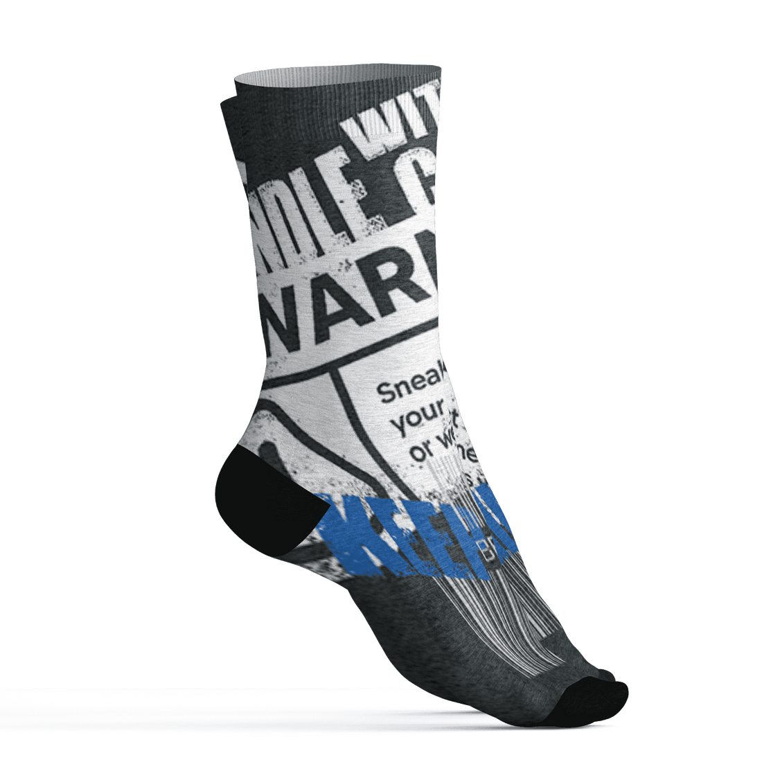 Low Space Jamz 11s Socks Match Sneaker Addict 3D All-Over Print Warning - NastyJamz