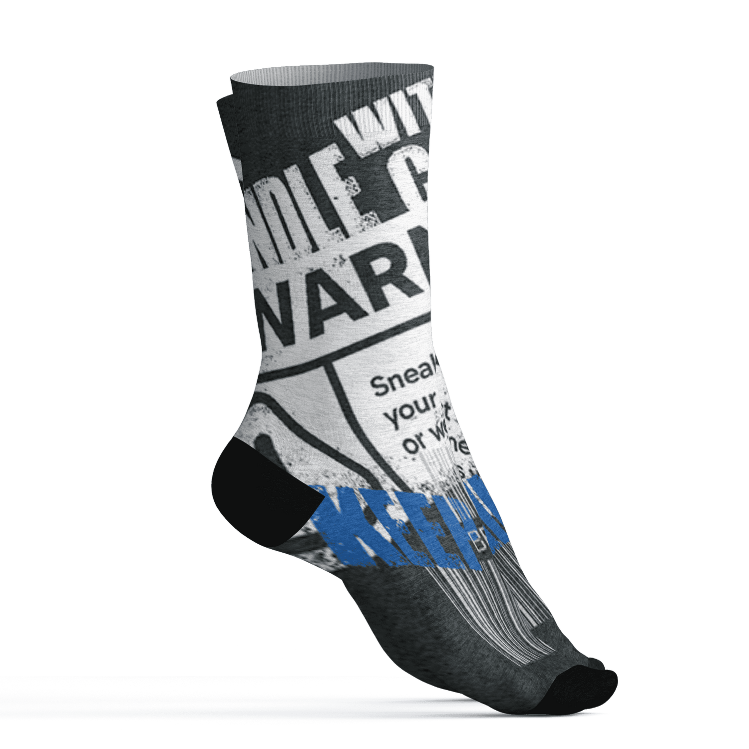 Low Space Jamz 11s Socks Match Sneaker Addict 3D All-Over Print Warning - NastyJamz