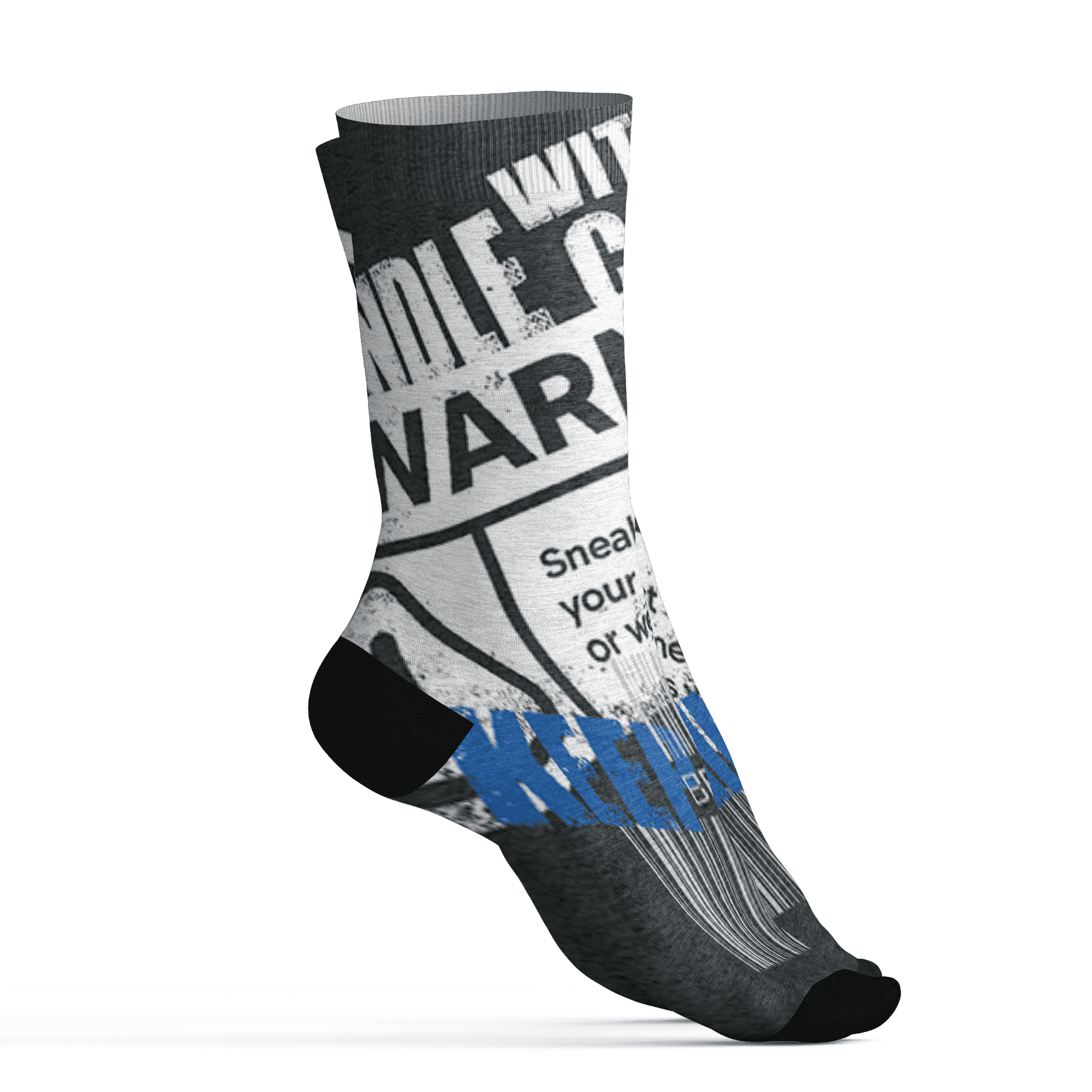 Low Space Jamz 11s Socks Match Sneaker Addict 3D All-Over Print Warning - NastyJamz