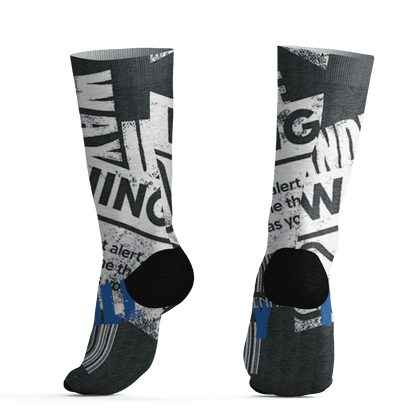 Low Space Jamz 11s Socks Match Sneaker Addict 3D All-Over Print Warning - NastyJamz