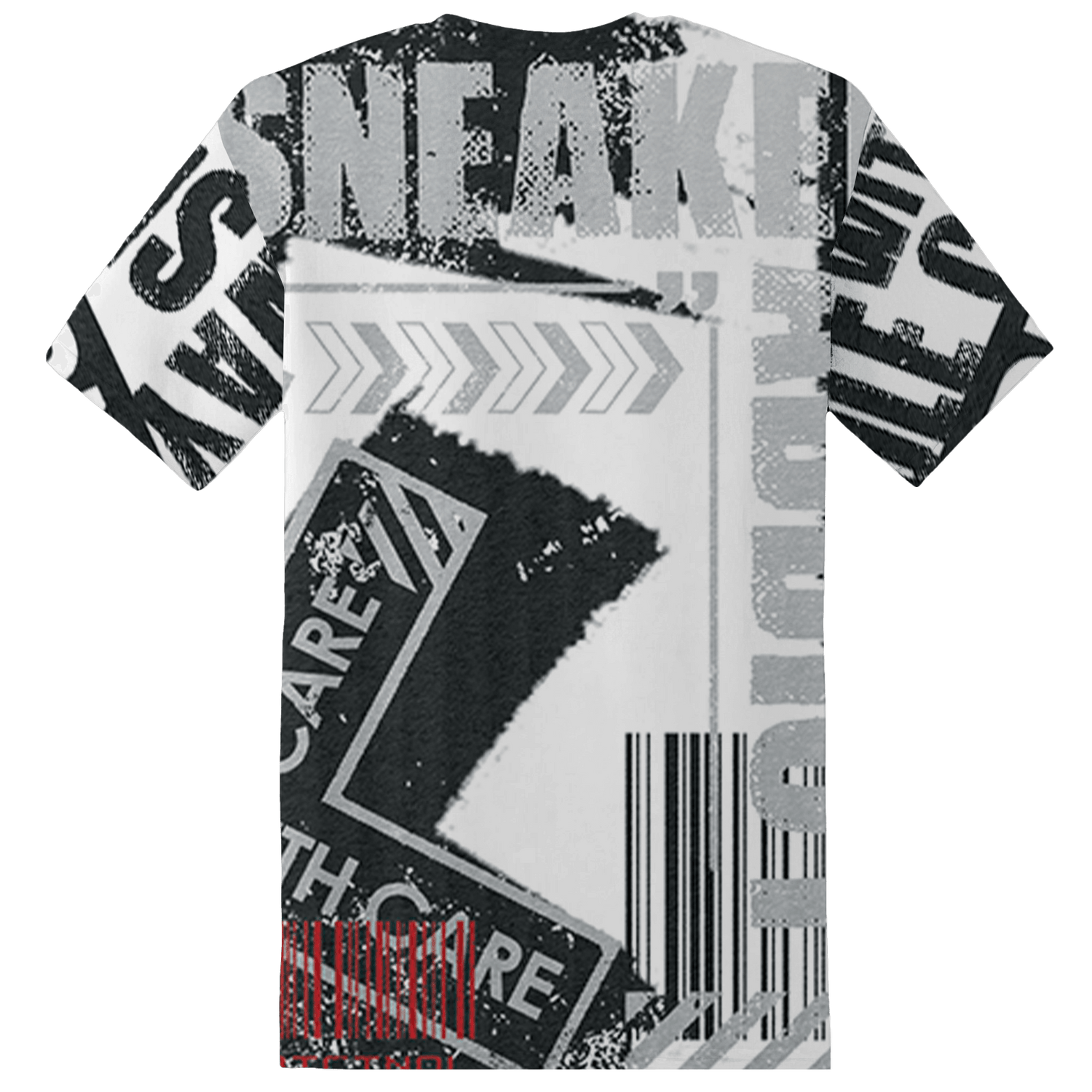 Retro Red Taxi 12s T Shirt Match Sneaker Addict 3D All-Over Print Warning - NastyJamz