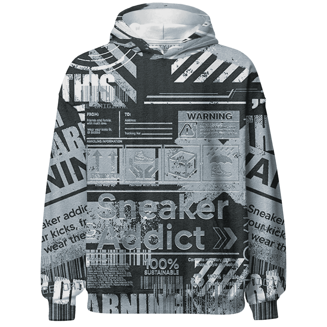 Wolf-Grey-12s-Hoodie-Match-Sneaker-Addict-3D-Warning