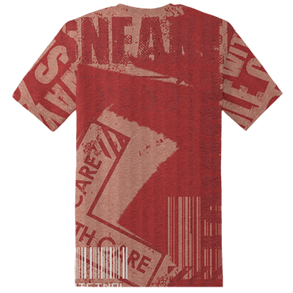 Dune Red 13s T Shirt Match Sneaker Addict 3D All-Over Print Warning - NastyJamz