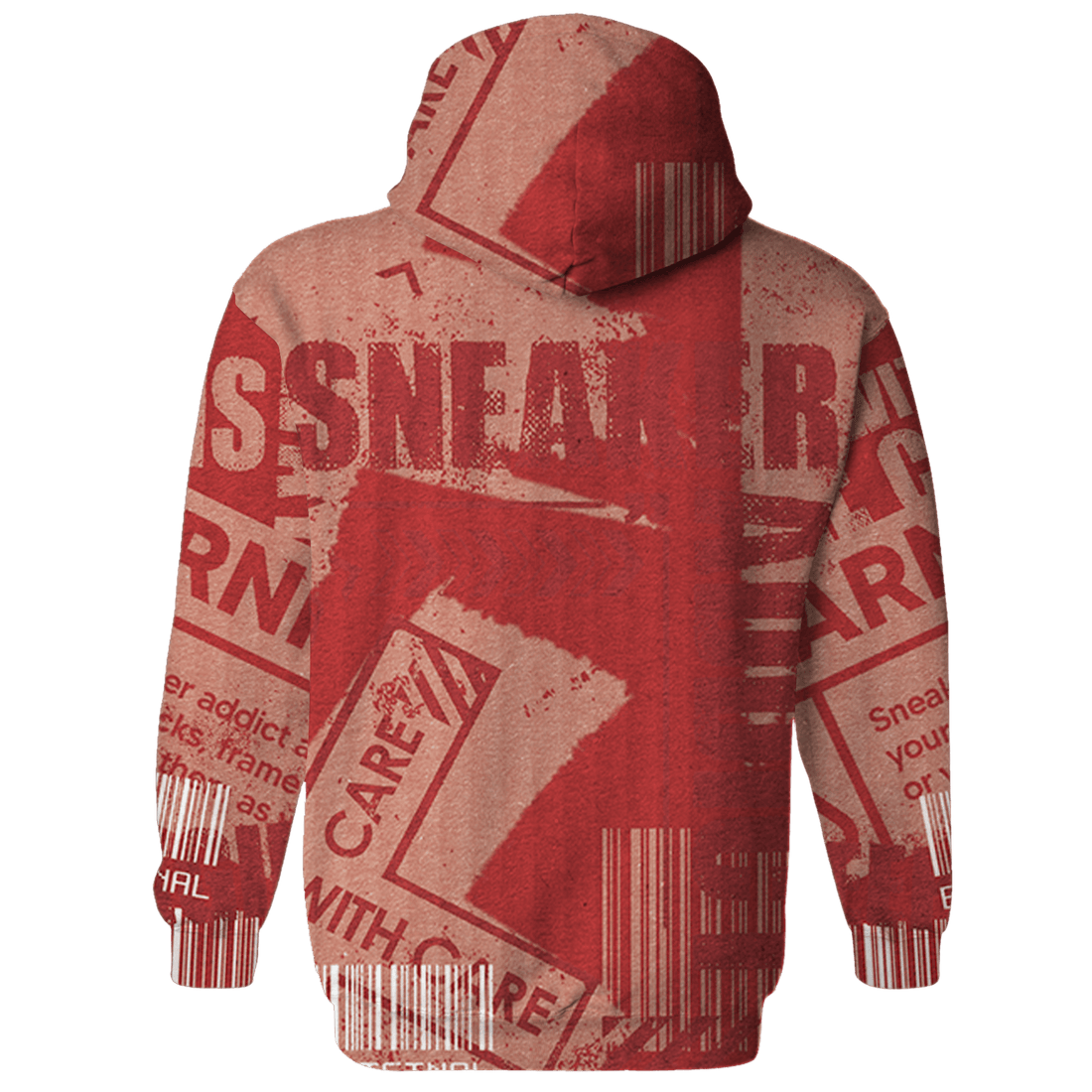 Dune Red 13s Hoodie Match Sneaker Addict 3D All-Over Print Warning - NastyJamz