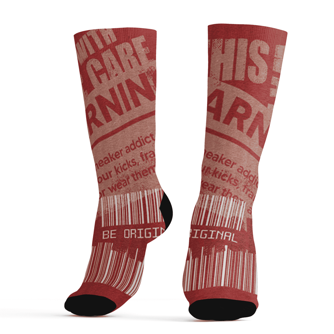 Dune Red 13s Socks Match Sneaker Addict 3D All-Over Print Warning - NastyJamz
