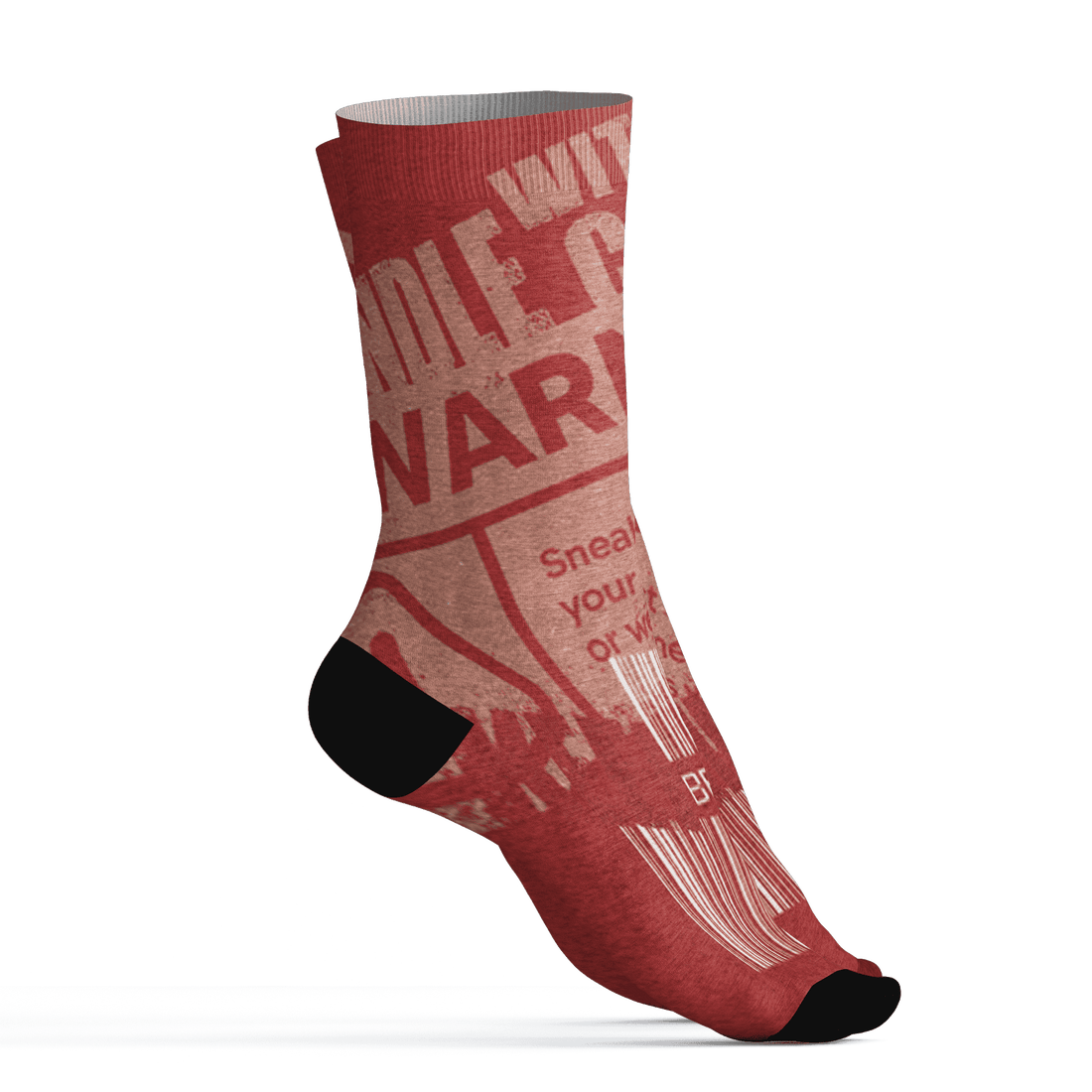 Dune Red 13s Socks Match Sneaker Addict 3D All-Over Print Warning - NastyJamz