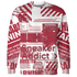 High 85 Metallic Burgundy 1s Sweatshirt Match Sneaker Addict 3D All-Over Print Warning - NastyJamz