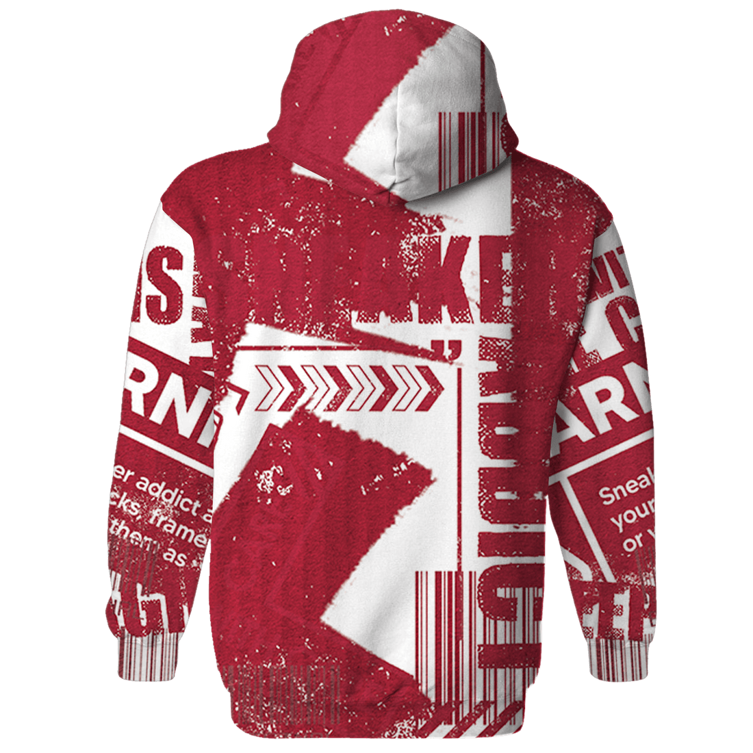 High 85 Metallic Burgundy 1s Hoodie Match Sneaker Addict 3D All-Over Print Warning - NastyJamz